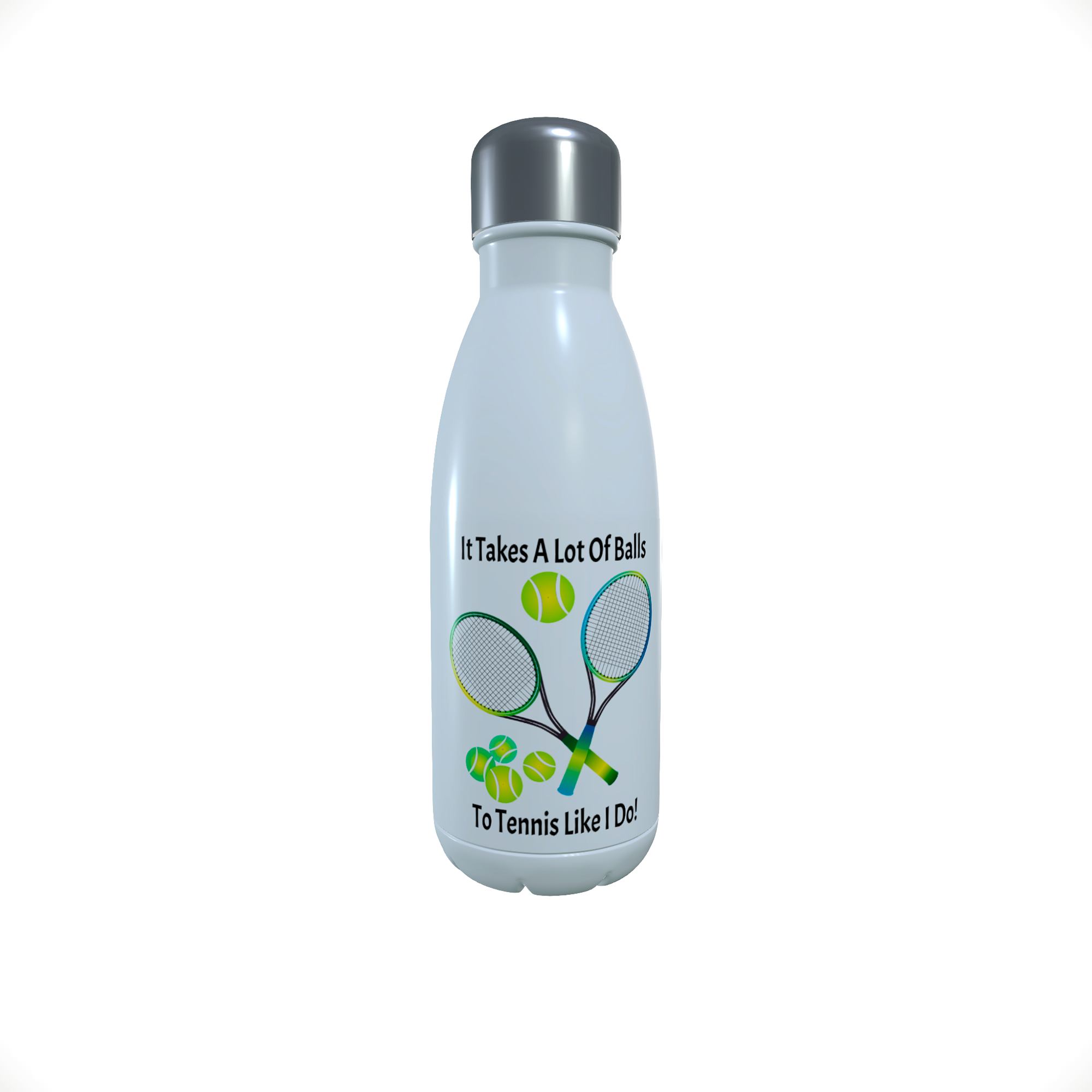 It Takes a Lot of Balls.... Tennis theme thermal water bottle